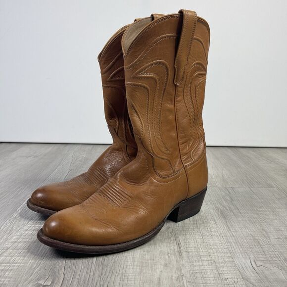 Tecovas The Cartwright 11.5 EE Wide Hazelnut Handmade Calf Cowhide Cowboy Boot K - Picture 1 of 11